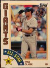 Will Clark #WCL Baseball Cards 2019 Topps 1984 Baseball All Stars