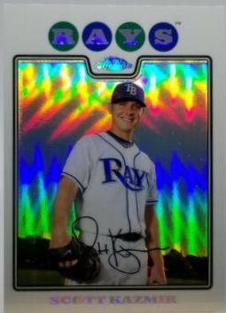 Scott Kazmir #3 Baseball Cards 2008 Topps Chrome