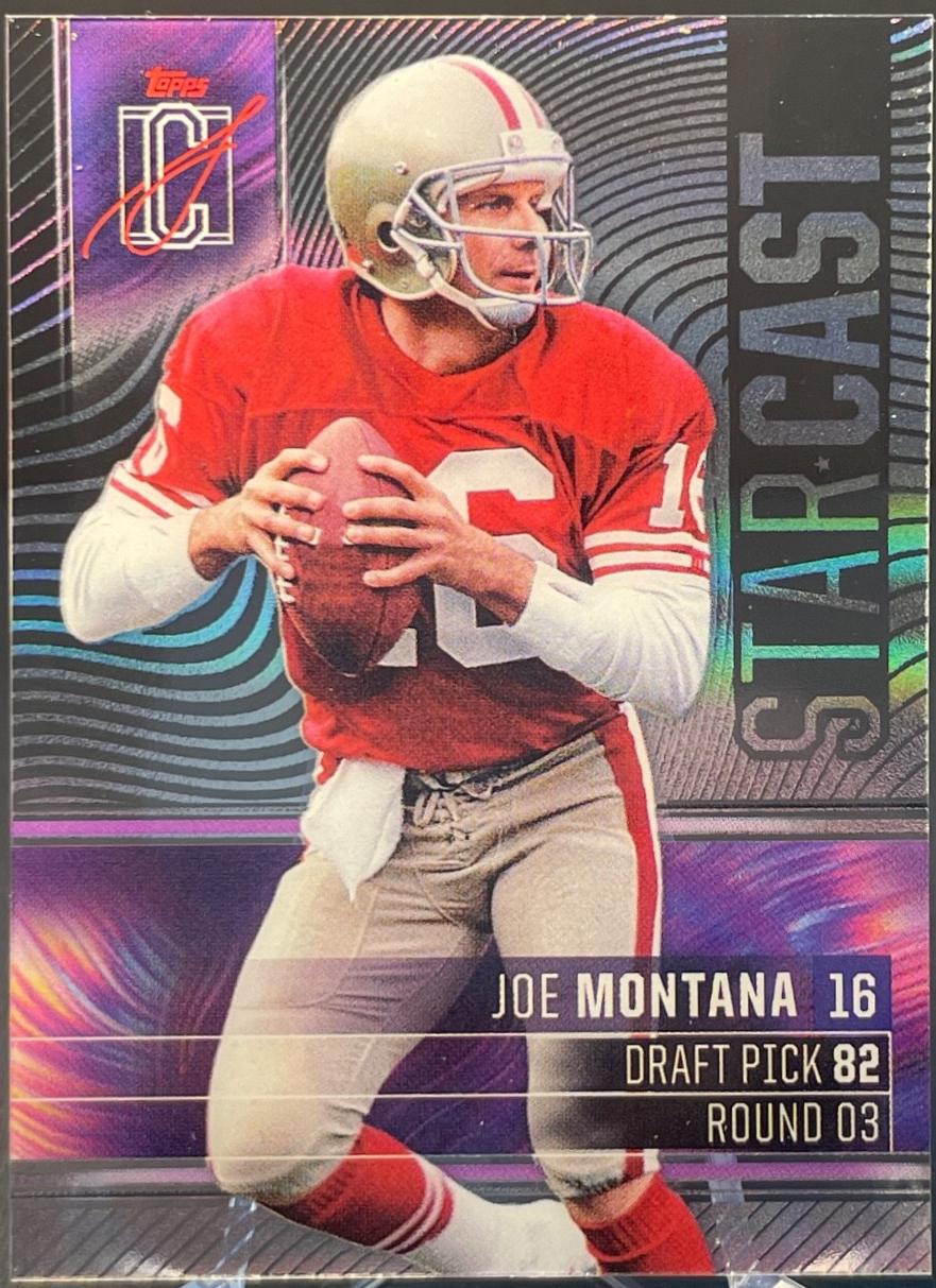 Joe Montana #SC-10 Football Cards 2024 Topps Signature Class Star Cast