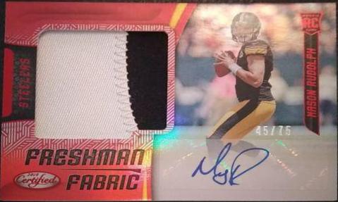 Mason Rudolph [Freshman Fabric Mirror Red Signature] #202
