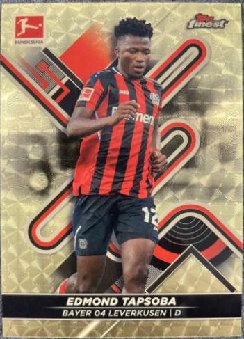 Edmond Tapsoba #107 Soccer Cards 2021 Topps Finest Bundesliga