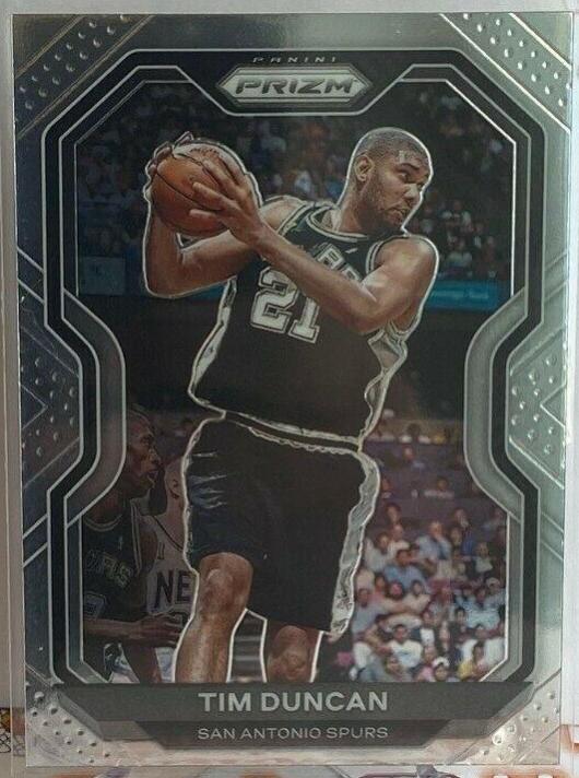 Tim Duncan #30 Basketball Cards 2020 Panini Prizm