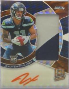 Jaxon Smith-Njigba #26 Football Cards 2023 Panini Spectra Rookie Autograph Neon Orange