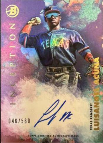 Luisangel Acuña #PA-LA 2021 Bowman Inception Baseball Autographs
