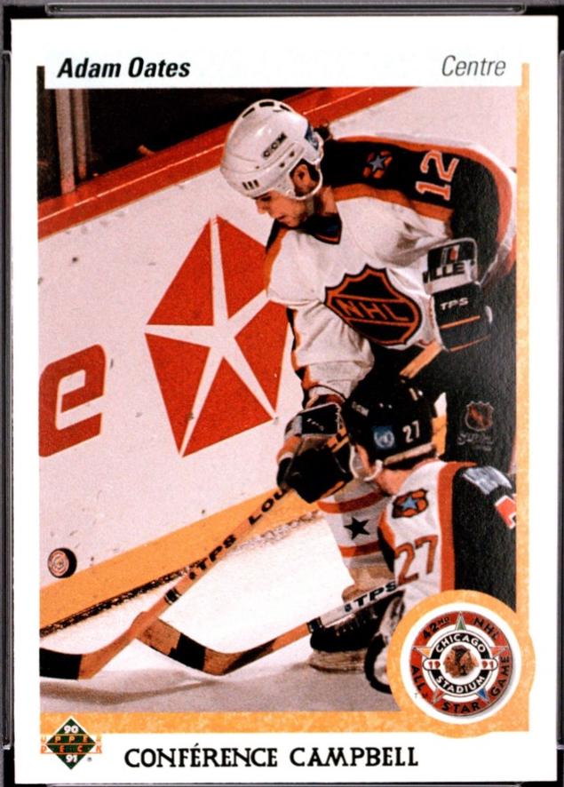 Adam Oates #483 1990 Upper Deck French Hockey