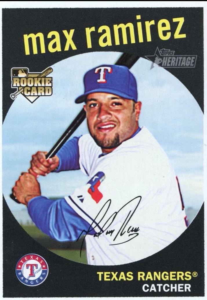Max Ramirez #611 Baseball Cards 2008 Topps Heritage