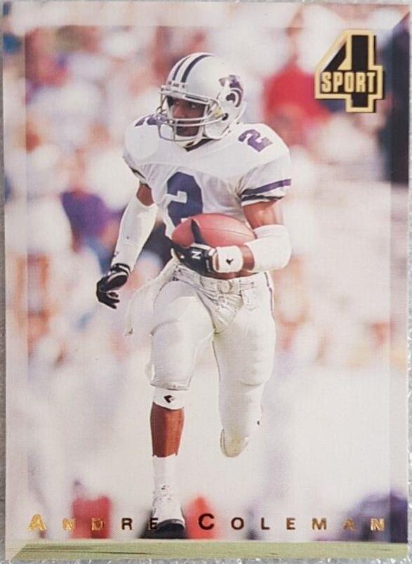 Andre Coleman #85 Football Cards 1994 Classic 4 Sports Tri Cards