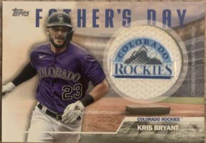 Kris Bryant #FD-KB Baseball Cards 2023 Topps Father's Day Team Patch