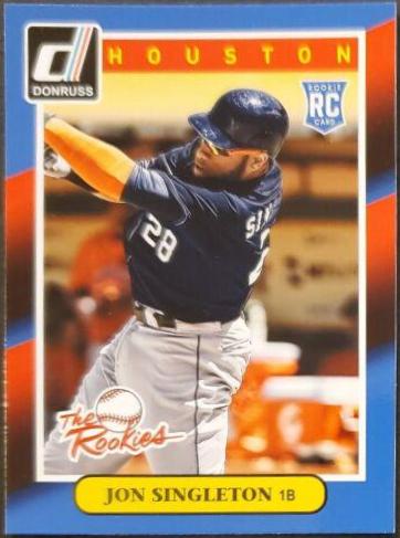Jon Singleton #51 Baseball Cards 2014 Donruss the Rookies