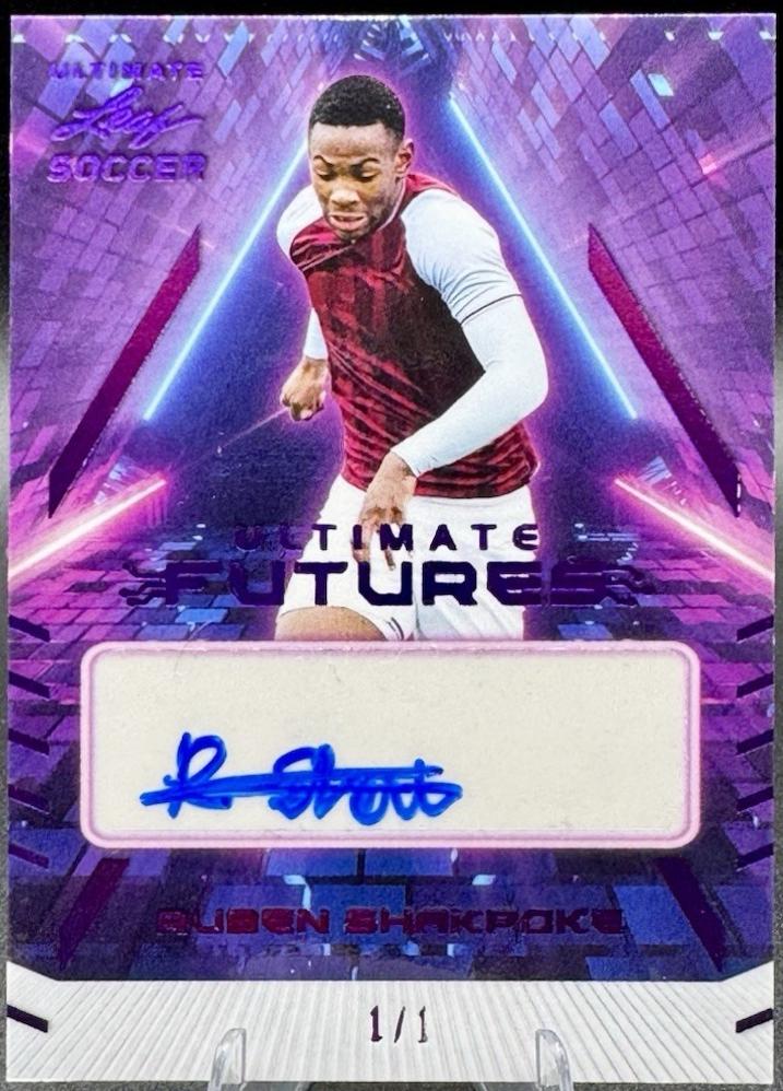 Ruben Shakpoke #F-RS2 2022 Leaf Ultimate Futures Autograph Soccer