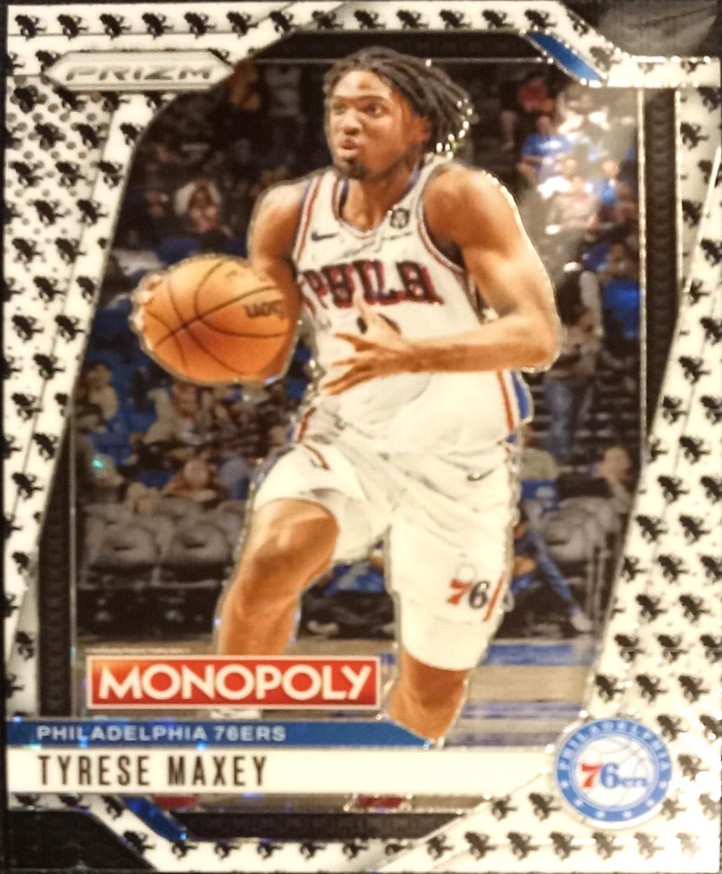 Tyrese Maxey #2 Basketball Cards 2024 Panini Prizm Monopoly