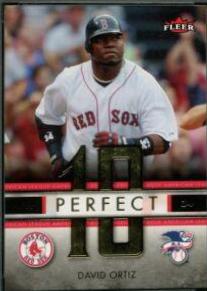 David Ortiz #PA-DO Baseball Cards 2007 Fleer Perfect 10 American League