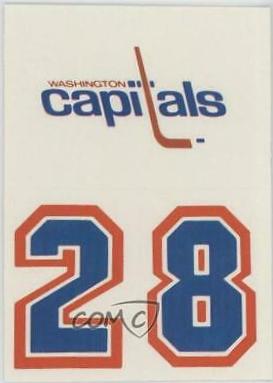 Washington Capitals #30 Hockey Cards 1985 Topps Stickers