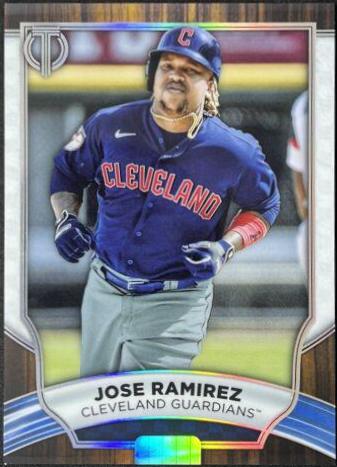 Jose Ramirez #3 Baseball Cards 2022 Topps Tribute