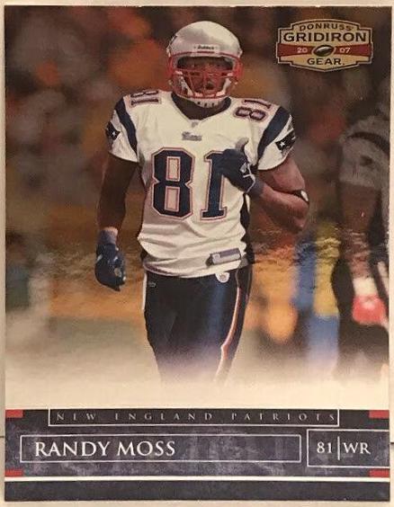 Randy Moss #59 Football Cards 2007 Panini Donruss Gridiron Gear