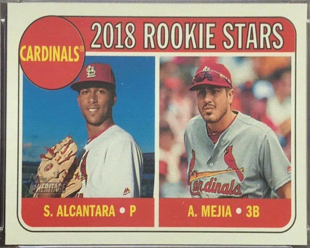 Alex Mejia, Sandy Alcantara #14 Baseball Cards 2018 Topps Heritage