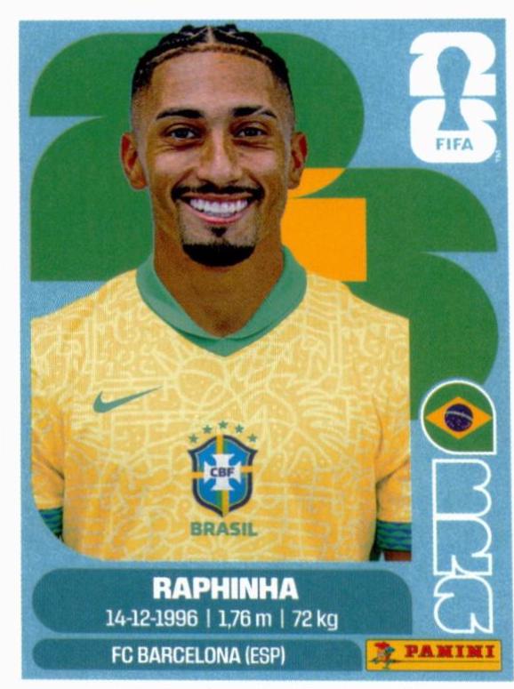 Raphinha #BRA19 2026 Panini FIFA World Cup Stickers