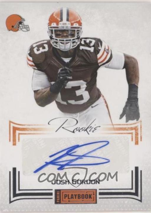 Josh Gordon #123 Football Cards 2013 Panini Playbook Signatures
