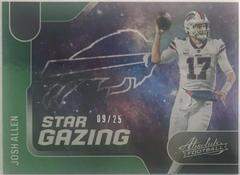 Josh Allen [Spectrum Green] #SG-1 Football Cards 2022 Panini Absolute Star Gazing Prices