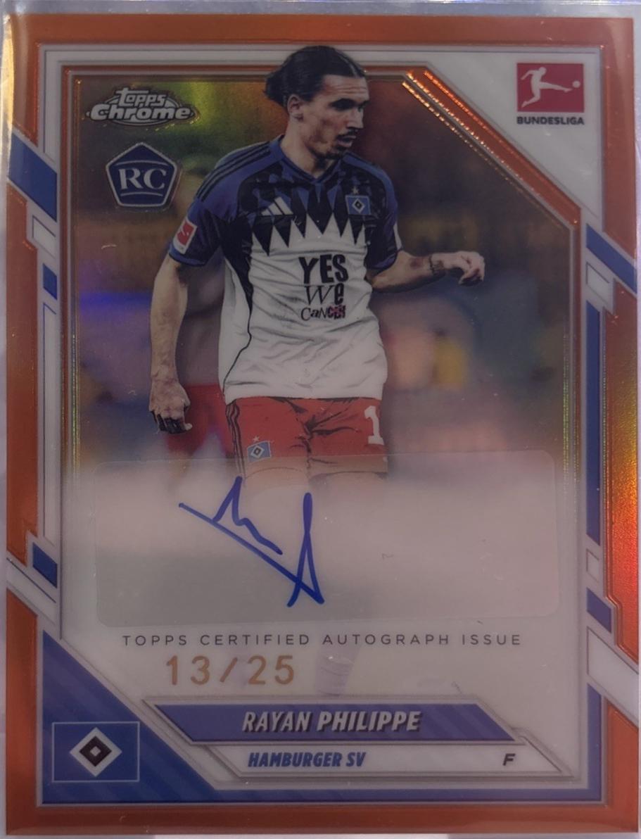 Rayan Philippe [Orange Wave] #BA-RP Prices | 2025 Topps Chrome ...