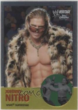 Johnny Nitro #6 Wrestling Cards 2007 Topps Heritage II Chrome WWE