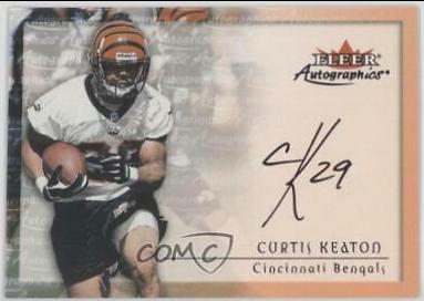 Curtis Keaton Football Cards 2000 Fleer Autographics