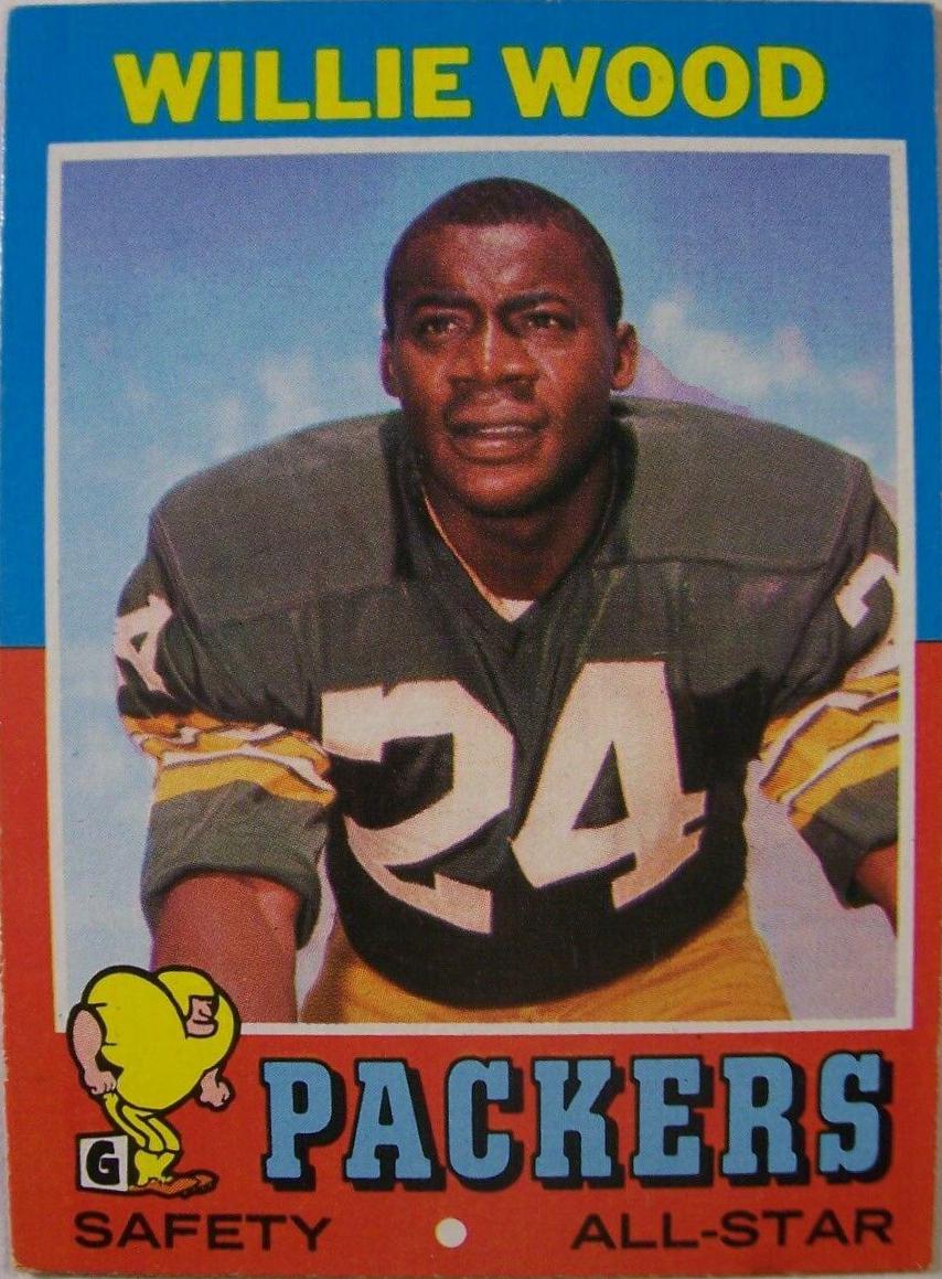 Willie Wood #55 Football Cards 1971 Topps