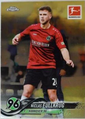 Niclas Fullkrug #4 Soccer Cards 2018 Topps Chrome Bundesliga