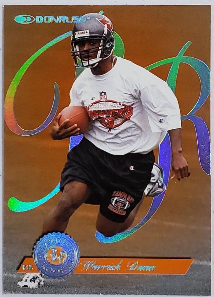 Warrick Dunn #2 Football Cards 1997 Panini Donruss Rated Rookies