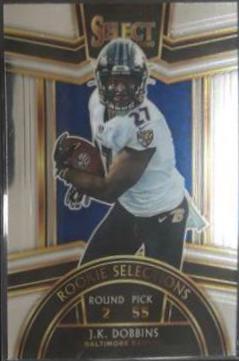 J.K. Dobbins Football Cards 2020 Panini Select Rookie Selections