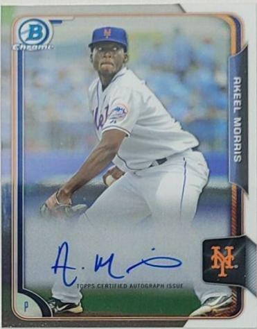 Akeel Morris #AMO Baseball Cards 2015 Bowman Chrome Autograph Prospect