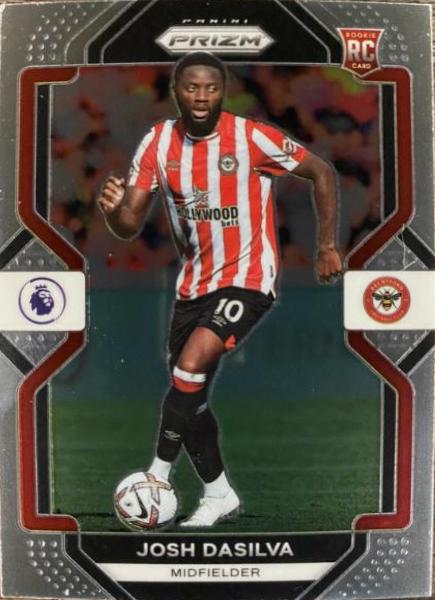 Josh Dasilva #44 Soccer Cards 2022 Panini Prizm Premier League