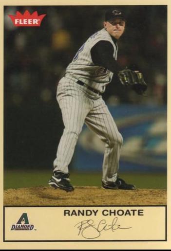 Randy Choate #40 Baseball Cards 2005 Fleer Tradition