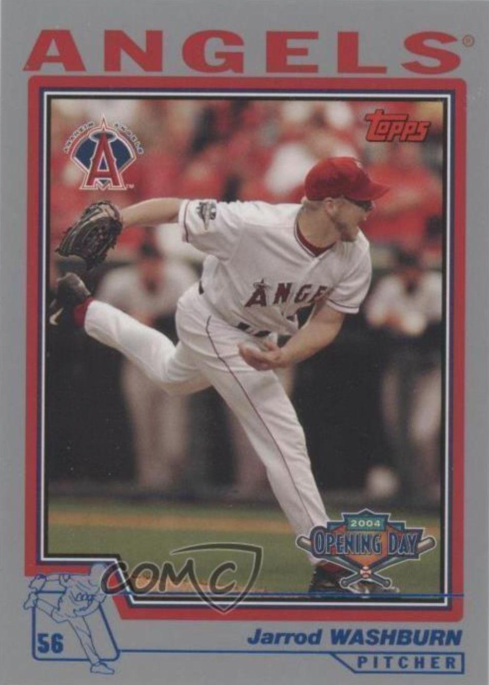 Jarrod Washburn #61 Baseball Cards 2004 Topps Opening Day