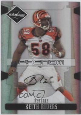 Keith Rivers #255 2008 Leaf Limited Football