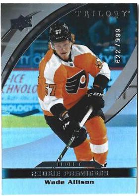 Wade Allison #8 Hockey Cards 2021 Upper Deck Trilogy