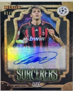 Kaka #SA-KA Soccer Cards 2023 Topps Merlin UEFA Sorcerers Autograph