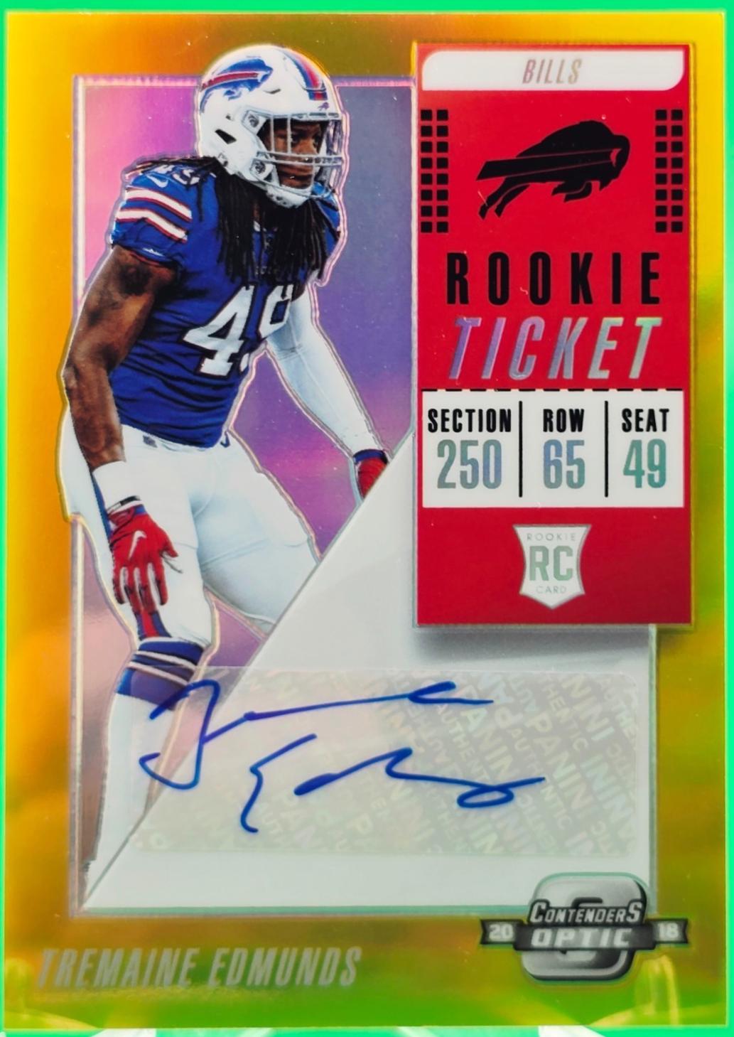 Tremaine Edmunds [Autograph Gold] #148