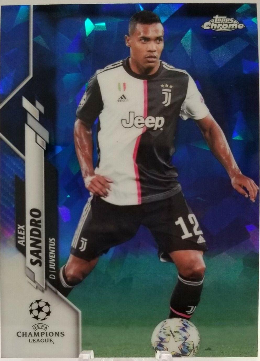 Alex Sandro #6 Soccer Cards 2019 Topps Chrome UEFA Champions League Sapphire
