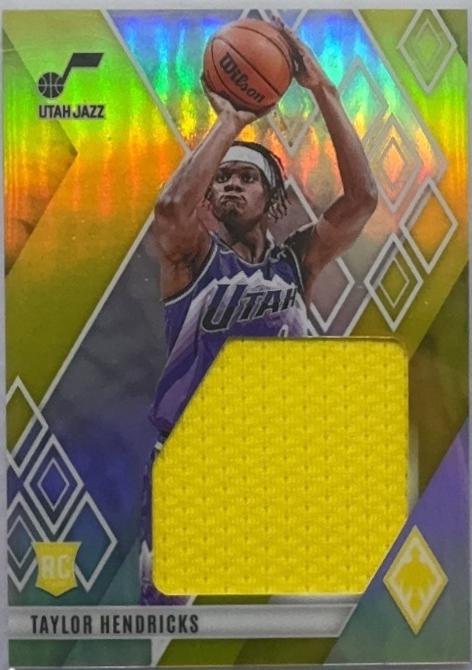 Taylor Hendricks #RJM-HEN Basketball Cards 2023 Panini Phoenix Rookie Jumbo Memorabilia