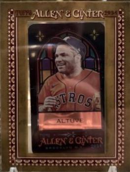 Jose Altuve #29 Baseball Cards 2024 Topps Allen & Ginter Stained Glass Mini