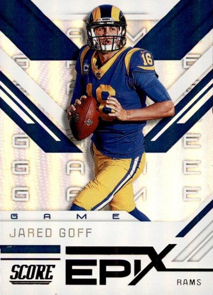 Jared Goff #EG-1 Football Cards 2019 Panini Score Epix