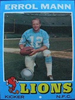 Errol Mann #247 Football Cards 1971 Topps