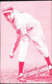 Vernon Gomez Baseball Cards 1980 Hall of Fame Exhibit