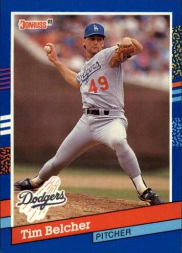 Tim Belcher #70 Baseball Cards 1991 Donruss