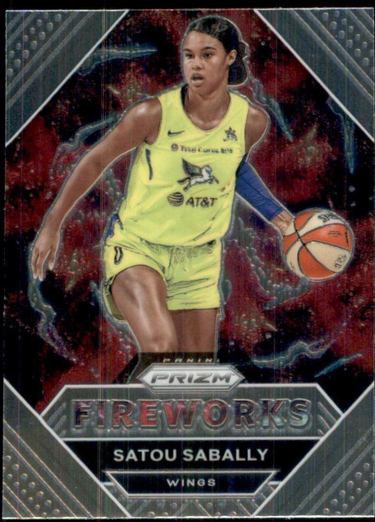 Satou Sabally #7 Basketball Cards 2021 Panini Prizm WNBA Fireworks