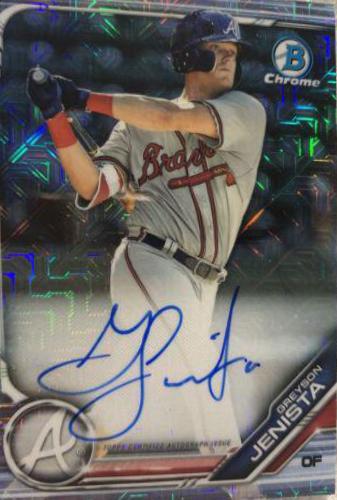 Greyson Jenista #GJ Baseball Cards 2019 Bowman Mega Box Chrome Autographs