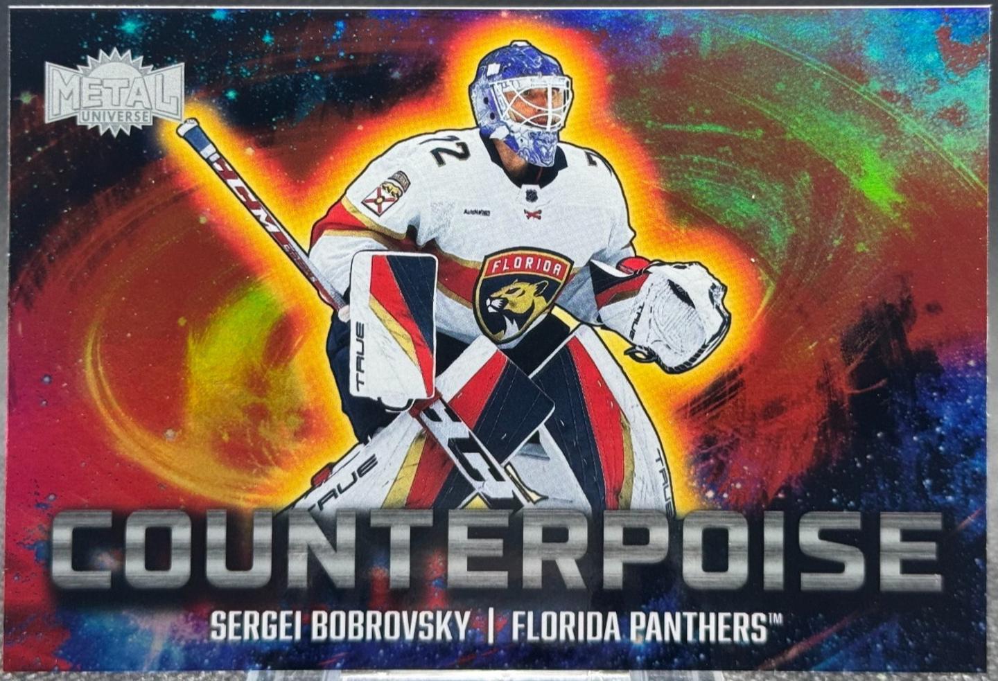 Sergei Bobrovsky #7 Hockey Cards 2024 SkyBox Metal Universe Counterpoise