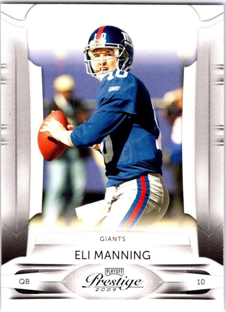 Eli Manning #63 2009 Playoff Prestige Football