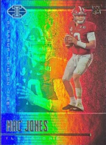 Mac Jones #109 Football Cards 2021 Panini Chronicles Draft Picks Illusions